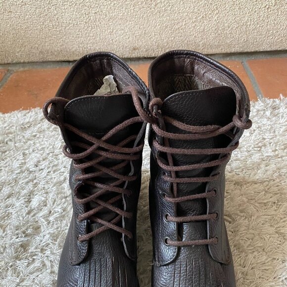 Wolverine Women's Rosie 6" Kiltie Brown Lace Up Combat Boot Leather Size 9.5 - Picture 5 of 15